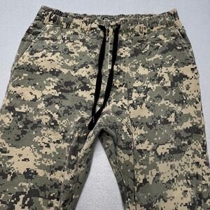 Italy Morn Men Digital Camo Joggers Size 32 Green Gray Tactical Streetwear Pants